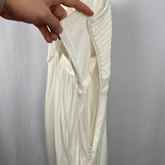 Bardot Revolve Ibiza Cutout Midi Dress In White Solid - Size US 4 - Picture 8 of 13